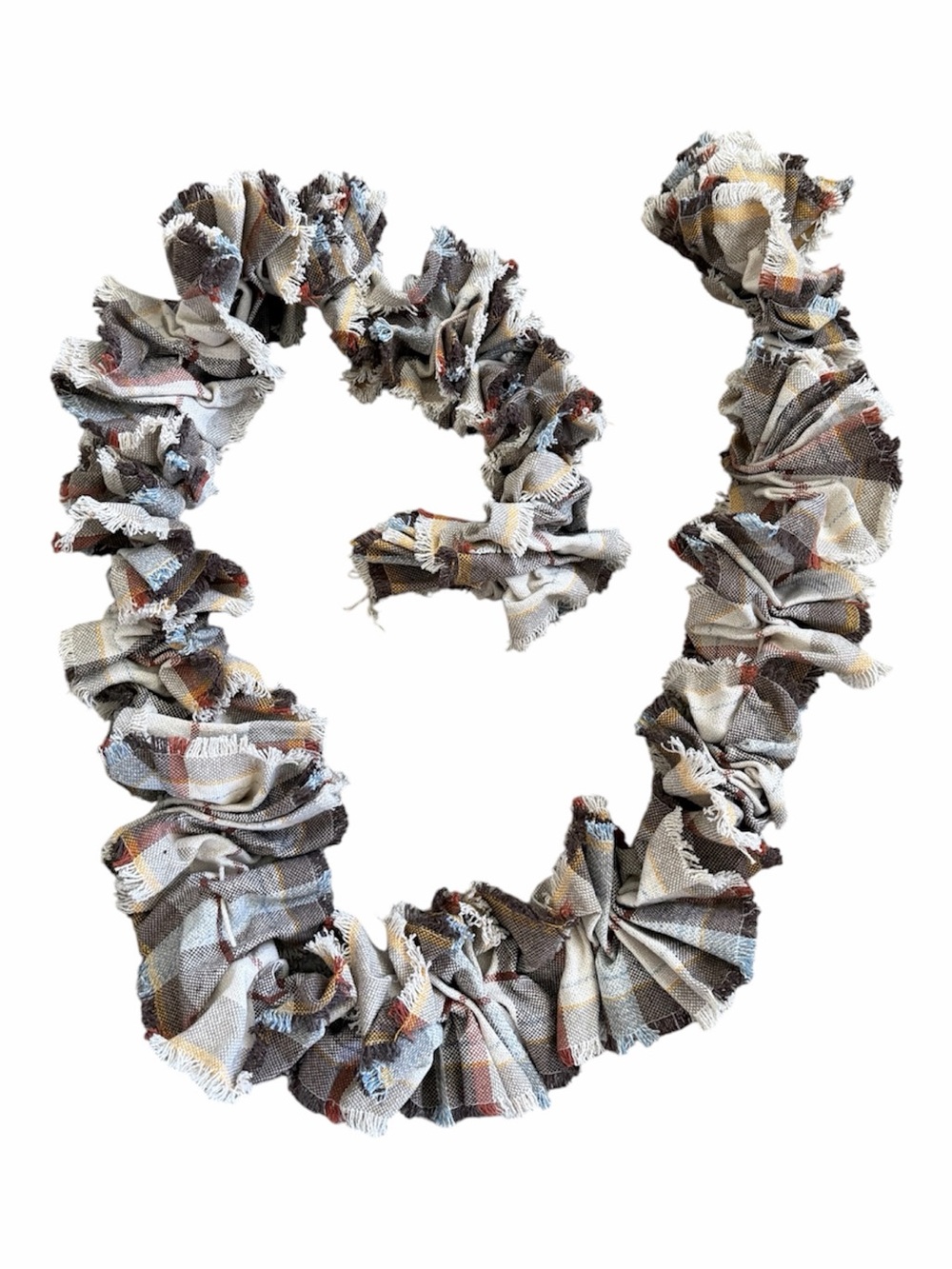 Fall Plaid Garland 63 inches long